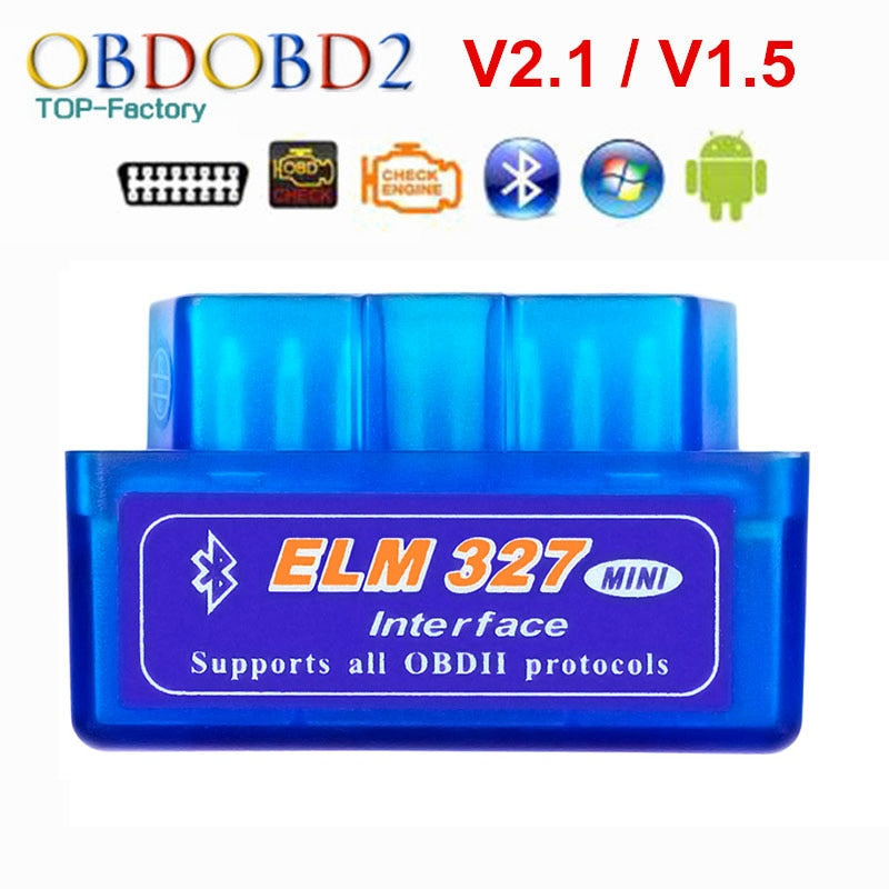 2019 Super Mini ELM327 Bluetooth V2.1 / V1.5 OBD2 Car Diagnostic Tool ELM 327 Bluetooth 4.0 For Android/Symbian OBDII Protocol