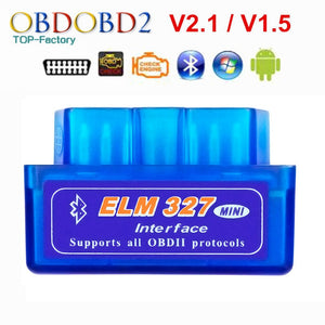 2019 Super Mini ELM327 Bluetooth V2.1 / V1.5 OBD2 Car Diagnostic Tool ELM 327 Bluetooth 4.0 For Android/Symbian OBDII Protocol