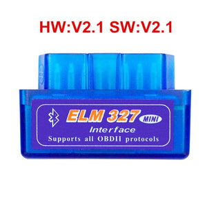 2019 Super Mini ELM327 Bluetooth V2.1 / V1.5 OBD2 Car Diagnostic Tool ELM 327 Bluetooth 4.0 For Android/Symbian OBDII Protocol