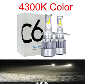 Muxall 8000LM/Pair LED Headlight Bulbs 72W Auto Lights Car H7 LED H1 H3 H27 H11 HB3 HB4 H4 H13 9004 9007 Car Styling Lamp