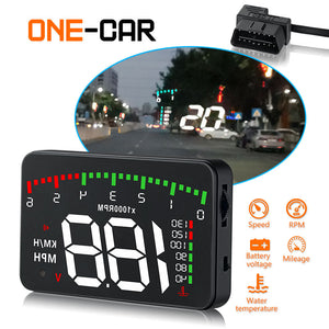 A100 3.5 A900 HUD Head-Up Display Car-styling Hud Display Overspeed Warning Windshield Projector Alarm System Universal Auto