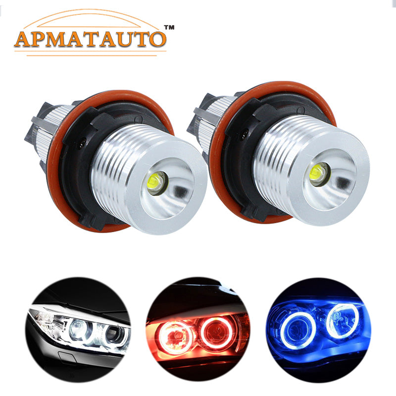 2Pcs   Error Free LED Angel Eyes Marker Lights Bulbs For BMW E39  E53 E60 E61  E63 E64 E65  E66 E87 525i 530i xi 545i M5