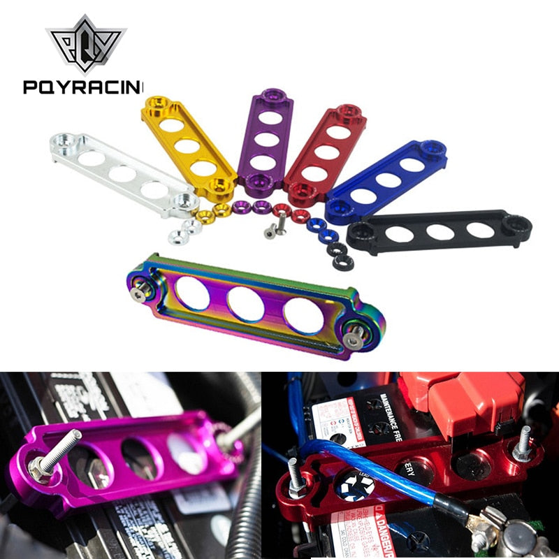 Car Racing Battery Tie Down Hold Bracket Lock Anodized for JDM Honda Civic/CRX 88-00 Car Accessory PQY-BTD71