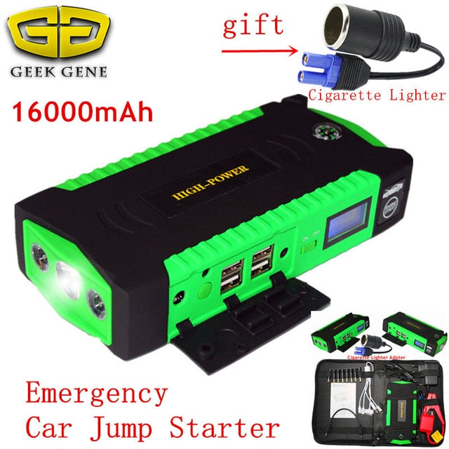 High Capacity Starting Device Booster 600A 12V Portable Car Jump Starter Power Bank Car Starter For Car Battery Charger Buster