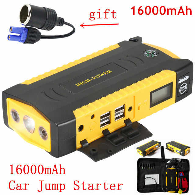 High Capacity Starting Device Booster 600A 12V Portable Car Jump Starter Power Bank Car Starter For Car Battery Charger Buster