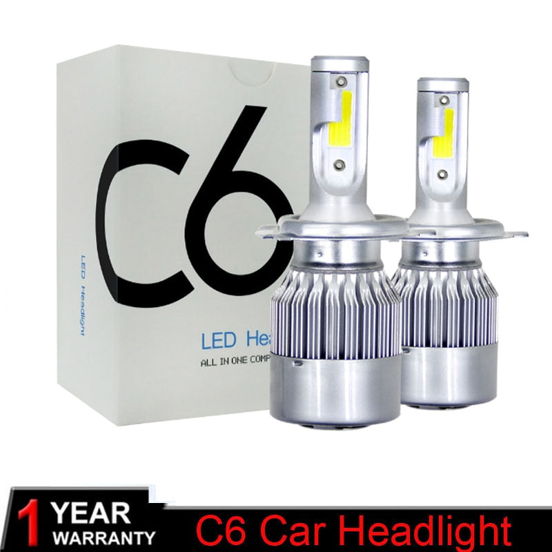 Muxall 8000LM/Pair LED Headlight Bulbs 72W Auto Lights Car H7 LED H1 H3 H27 H11 HB3 HB4 H4 H13 9004 9007 Car Styling Lamp