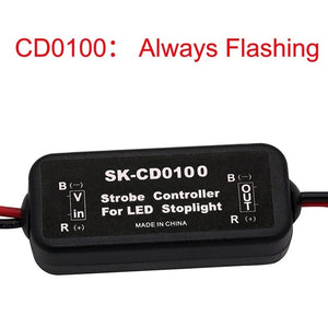 GS-100A Flash Strobe Controller Flasher Module For Car LED Brake Stop Light Lamp 12-24V Short Circuit Protection CD0100/01/02